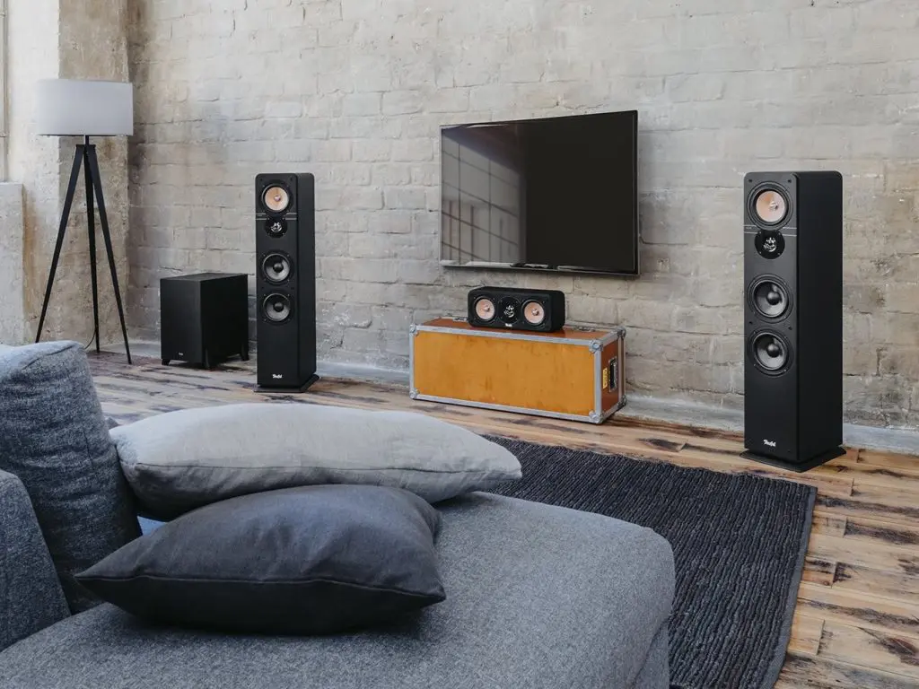 Salon z systemem AVR Teufel Ultima 40 Surround